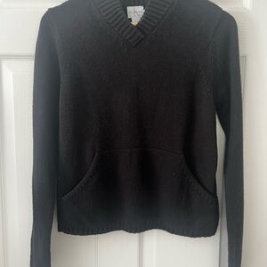 Vintage 90s Calvin Klein Women's Black Knit Sweater